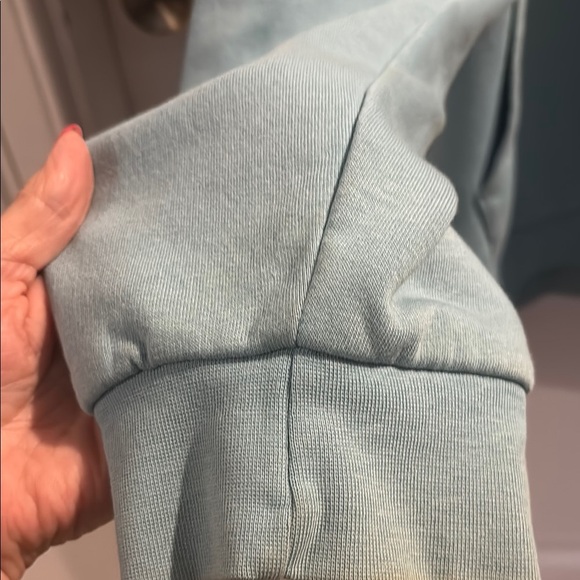 🦸‍♂️Big & Tall -Adidas Light Blue Pullover Hoodie- 4XL - Picture 3 of 4